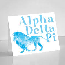 If you're looking to build financial freedom & build generational wealth for your family then join adpi and get active in the community today! Paper Adpi Alpha Delta Pi Watercolor Alphie Sorority Notecard With Envelope Paper Party Supplies