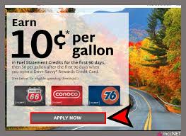 And for a limited time, you can get up to 10¢ off per gallon when you pay with the my conoco® app. Apply For Drivesavvy Card At Www Drivesavvy Com Earn 10 Per Gallon How To Apply Rewards Credit Cards Credit Card Online