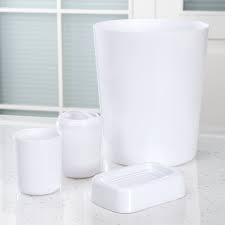 Bathroom sets walmart bathroom accessories sets bathroom hardware. Mainstays White Bath Accessory Set 4 Piece Walmart Com Walmart Com