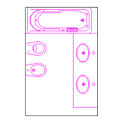 Camera da letto con bagno 11. Bagno Sanitari In Dwg Blocchiautocad It