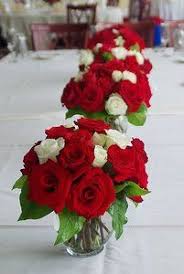 Red Centerpiece Wedding Flowers Red Roses Red Wedding Flowers Red Bouquet Wedding
