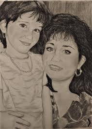 Portrait of Ashley and Anne Beach Towel by Jon North