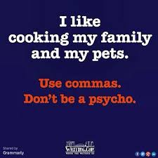 Use Commas Don T Be A Psycho Funny Quotes Teacher Humor Teaching