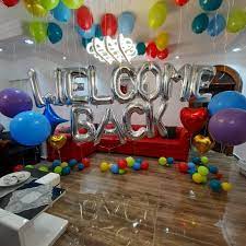 Welcome Back Balloons Decoration Balloon Decorations Balloons Helium Balloons