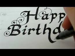 Happy Birthday Draw Happy Birthday Fancy Letters Youtube