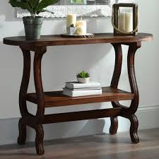 Cordovan Oval Brown Console Table Kirklands Console Table Table Console Decoration