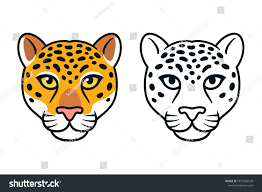 Stock vektor „Cartoon Jaguar Leopard Head Wild Big“ (bez autorských  poplatků) 1917202538 | Shutterstock