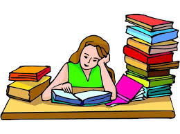 Student Studying with Books - Educational Illustration for ...