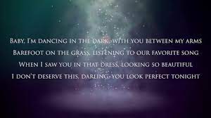 Dancing in the dark with you between my arms. Perfect With Lyric By Ed Sheren Youtube