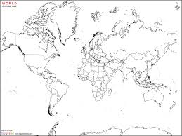 You can create your own customized map using the free printable map. World Map Outline
