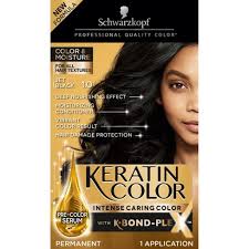If your hair still has a golden tint, leave the dye on for 10 more minutes, robinson advises. Schwarzkopf Keratin Color Jet Black Permanent Hair Color 6 2oz Target