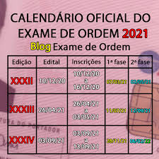 Você pode conferir como se saiu, corrigir a prova com o gabarito oficial e ter uma noção se foi aprovado. Urgente Publicado O Calendario 2021 Oab Exame De Ordem Blog Exame De Ordem Mauricio Gieseler