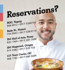 Chef JP is very hands-on with SARSA. See him doing his rounds when you dine  with us. :) Reservations? Or, do you need any food Caterings? Call us up!  www.sarsa.ph/branches Branches: BGC ||