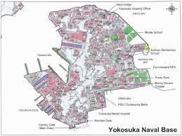 Yokosuka naval arsenal became the first modern arsenal to be created in japan. Jungle Maps Map Of Yokosuka Japan Naval Base