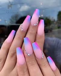 60 Sweet Cotton Candy Nail Art Designs You Will Like Pastel Nails Designs Ombre Acrylic Nails Best Acrylic Nails