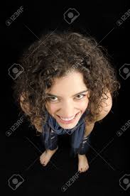 It looks like you're using artstation from europe. Happy Young Woman In Funny Up Down Perspective Stock Photo Picture And Royalty Free Image Image 24826553