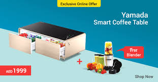Charge your devices, play music with bluetooth, and entertain friends with snacks and drinks: Sharaf Dg Prepare To Groove With Yamada Smart Coffee Facebook