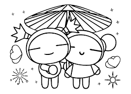 Coloring page based on characters from pucca is a fun, upbeat, pretty, and, honestly, hilarious, movie animation. Love Pucca Coloring Pages For Kids Printable Free Umbrella Coloring Page Cartoon Coloring Pages Coloring Pages