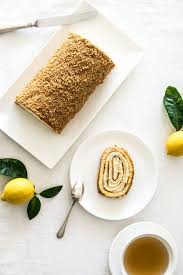 Roule Citron Noisettes De Cyril Lignac Empreinte Sucree Noisette Buche De Noel Citron Gateau Noel