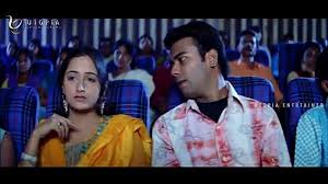 South Indian couple Romance in Movie Theatre.