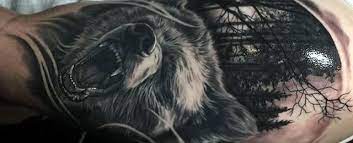 The fur is given texture with black brush strokes and looks ruffled by wind. Top 63 Best Bear Tattoo Design Ideas In 2021