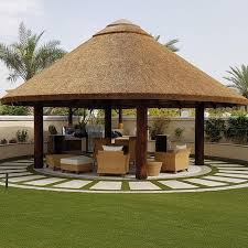 Een nieuw mobiliteitsplan voor het ter kamerenbos ging in op maandag 14 december 2020. Beautiful View Of Our New Thatched Roof We Completed On Concrete Pillars With Seating Area Village House Design House Plan Gallery Beautiful House Plans