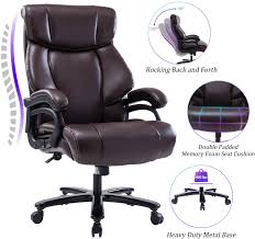 Chairs for the big and tall. Reficcer High Back Big Amp Tall 400lb Leather Office Chair Executive Desk Chair