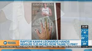 His hands are the size of a baby as compared to the humongous hands of kawhi leonard. Kawhi Leonard S Hands Are 52 Wider Than Average