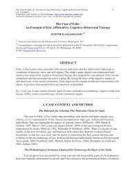 Cbt files typically contain png, jpeg or gif files. Pdf The Case Of Felix An Example Of Gay Affirmative Cognitive Behavioral Therapy