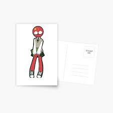 Postkarte mit Countryhumans China von splendidshit | Redbubble