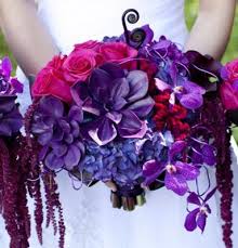 Premium artificial wedding flowers that don't look cheap. Purple And Magenta Wedding Flowers