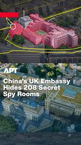 The UK is on high alert as China builds its largest embassy in Europe,  hiding 208 secret underground rooms dangerously close to critical  fibre-optic cables. Security experts warn these chambers could ...