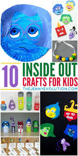 Inside Out Crafts For Kids The Jenny Evolution Movie Crafts Art Therapy Activities Crafts For Kids