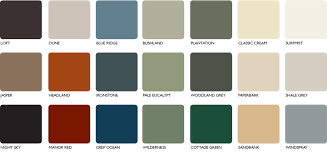 58 valid colorbond steel colour matching chart