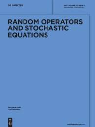On perce le canal de roubaix et les principales voies de déplacement ; Random Operators And Stochastic Equations