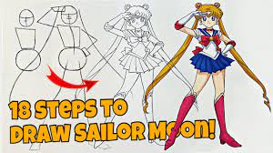 How To Draw Sailor Moon | Step-By-Step Tutorial | Anime Fan Art By Roa Ross  - Youtube
