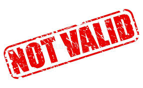 Not Valid Stock Illustrations – 201 Not Valid Stock Illustrations, Vectors  & Clipart - Dreamstime