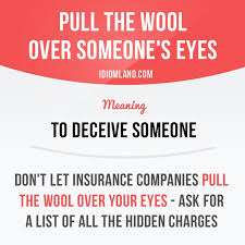 Don T Let Anybody Pull The Wool Over Your Eyes Idiom Idioms Slang English Learnenglish Studyenglish Lan English Idioms Learn English Idioms And Phrases