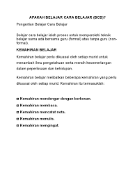 Kemahiran mengambil dan membuat nota merupakan salah satu kemahiran yang penting kepada individu terutamanya yang bergelar pelajar. Emk Kb Bcb