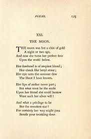 Meditations From A Carved Chair Emily Dickinson The Moon Was But A Chin Of Gold Dickinson Poems Emily Dickinson Poems Moon Poems
