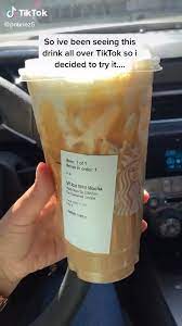 Tiktok Starbucks Recipe Video Starbucks Recipes Healthy Starbucks Drinks Coffee Recipes Starbucks