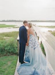 The trend to wear colored wedding dresses has soared in recent years, but there's also something so beautiful and special about getting married in white! Colorful Wedding Dresses We Love Martha Stewart