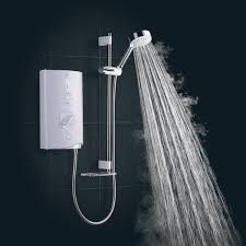 Mira Sport Max Shower 9 0kw White Chrome 1 1746 007 Electric Showers Shower Heads Best Shower Cleaner