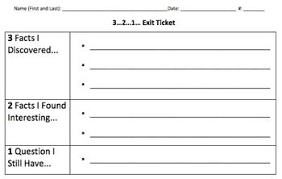 2 To The 1 To The 1 To The 3 3 2 1 Exit Ticket Exit Tickets Formative Assessment Lesson