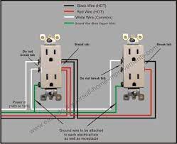 The black wire (line) and white (neutral) connect to the receptacle terminals. Split Plug Wiring Diagram Outlet Wiring Home Electrical Wiring House Wiring