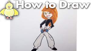 How to Draw Kim Possible Step by Step - YouTube