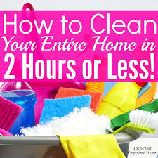 Speed Cleaning Checklist Clean Your Home In 2 Hours Or