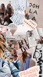 See more ideas about wallpaper, desktop wallpaper, dress your tech. Hey Beautiful Follow Mayarose 15 For More Travel Collage Collage Background Cute Wallpapers