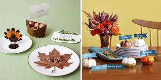 Thanksgiving centerpieces with harvest style thanksgiving is a great opportunity to spice up your table with a centerpiece that makes the most of the rich colors of autumn and fruits of the harvest. 15 Diy Thanksgiving Place Cards Easy Table Name Card Ideas For Thanksgiving