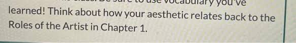 That is to say that preferences spawn from personal aesthetics. Identify Your Personal Definition Of Art And The Chegg Com